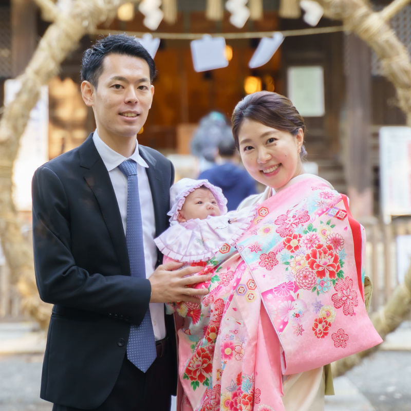 代々木八幡宮・お宮参りの出張撮影